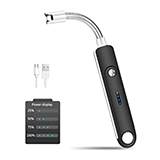 Candle Lighter Rechargeable Arc Lighter Electric Lighters, Flameless Fire Lighte...